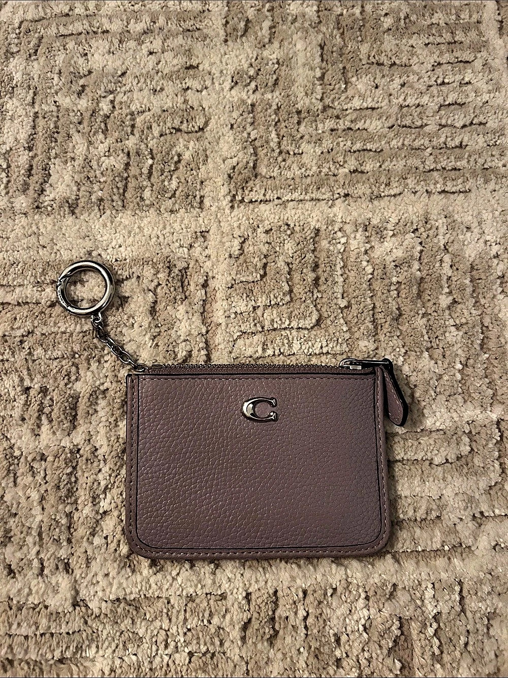 Coach Mini Skinny ID Case Card Holder - Lavender